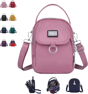 Waterproof Women Crossbody Bag Elegant Oxford Messenger Bags Simple for Work,Multi-Pocket Casual Messenger Bags Purse