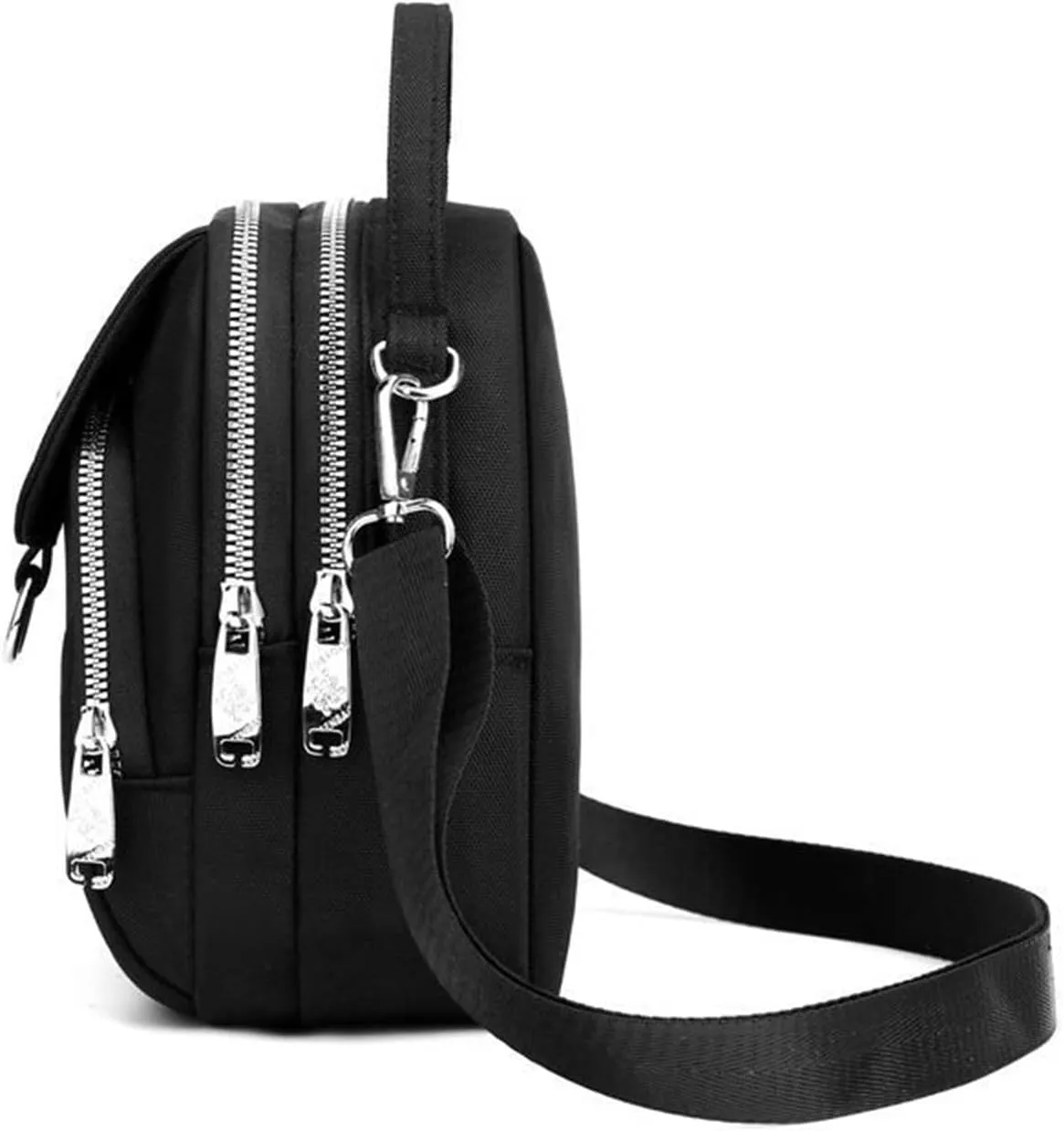 Waterproof Women Crossbody Bag Nylon Messenger Bags Simple Purse for Work, Multi-pocket Storage Shoulder Handbag
