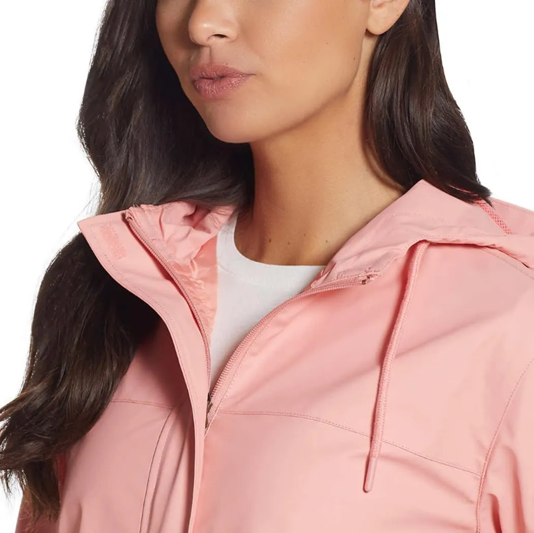 Weatherproof Vintage Womens Waterproof Coated Rain Jacket with Hood -Light Windbreaker Raincoat for Women-Hooded Rain Slicker