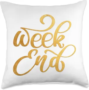 Weekend Evening Throw Pillow, 18x18, Multicolor