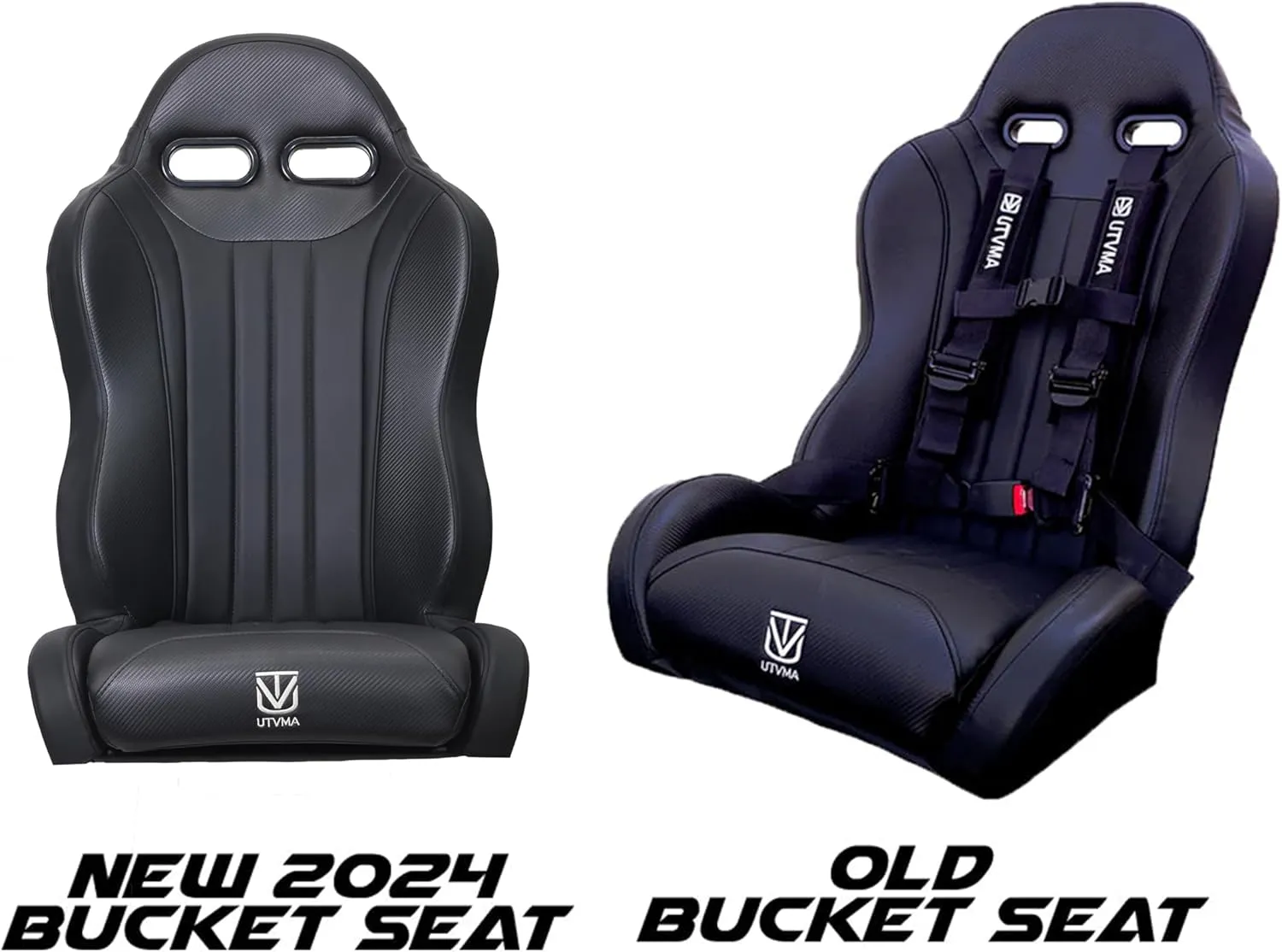Weekender Series Suspension Bucket Seats With 4 Point Harness Compatible With Rzr 1000/Turbo S (2014-2023) Increased Comfort, Customizable Colors (Black)
