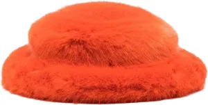 Winter Faux Fur Bucket Hats for Women Warm Plush Fisherman Hat Fuzzy Fluffy Cap Outdoor Stylish Panama Caps