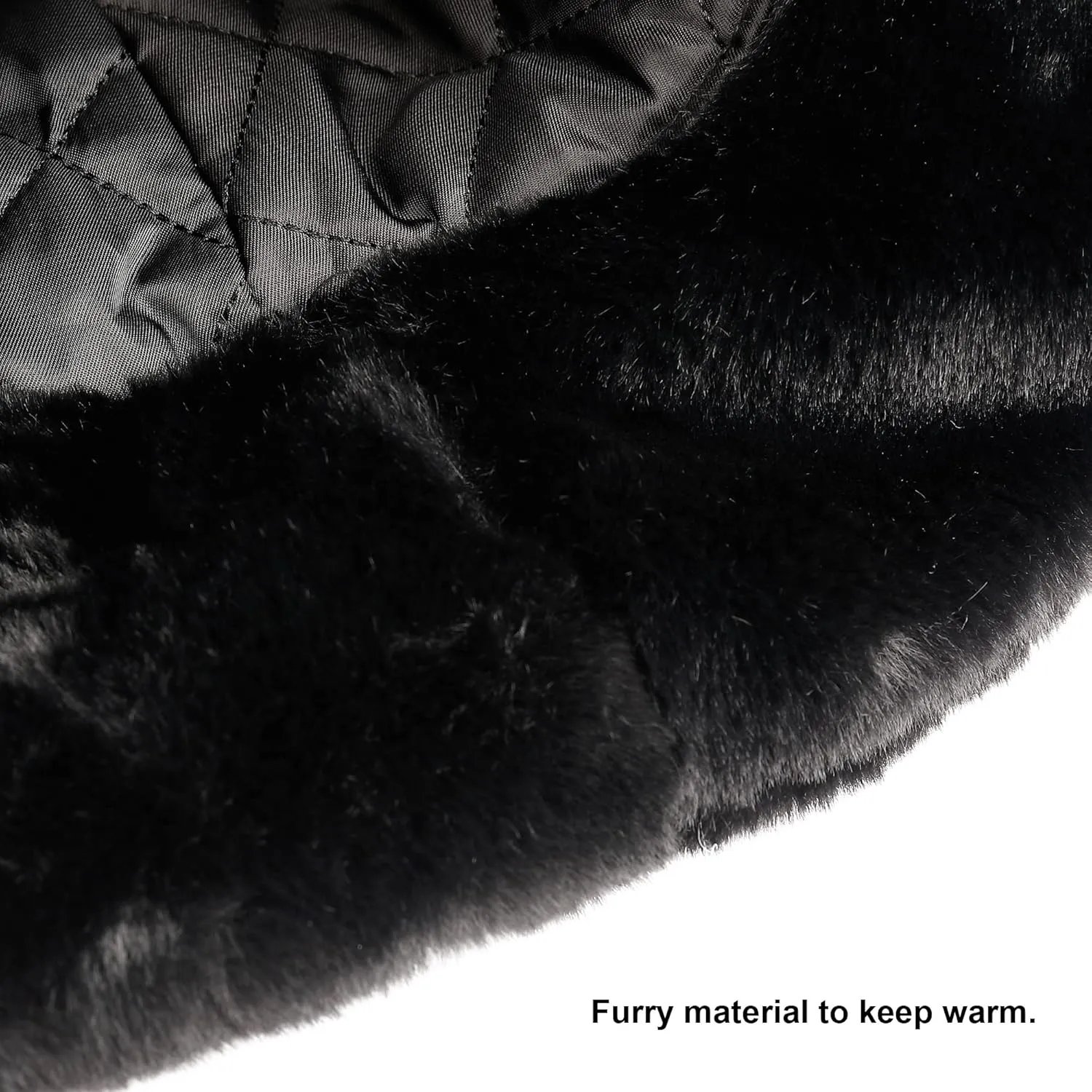 Winter Furry Bucket Hat for Women Men, Warm Fluffy Fuzzy Bucket Hats