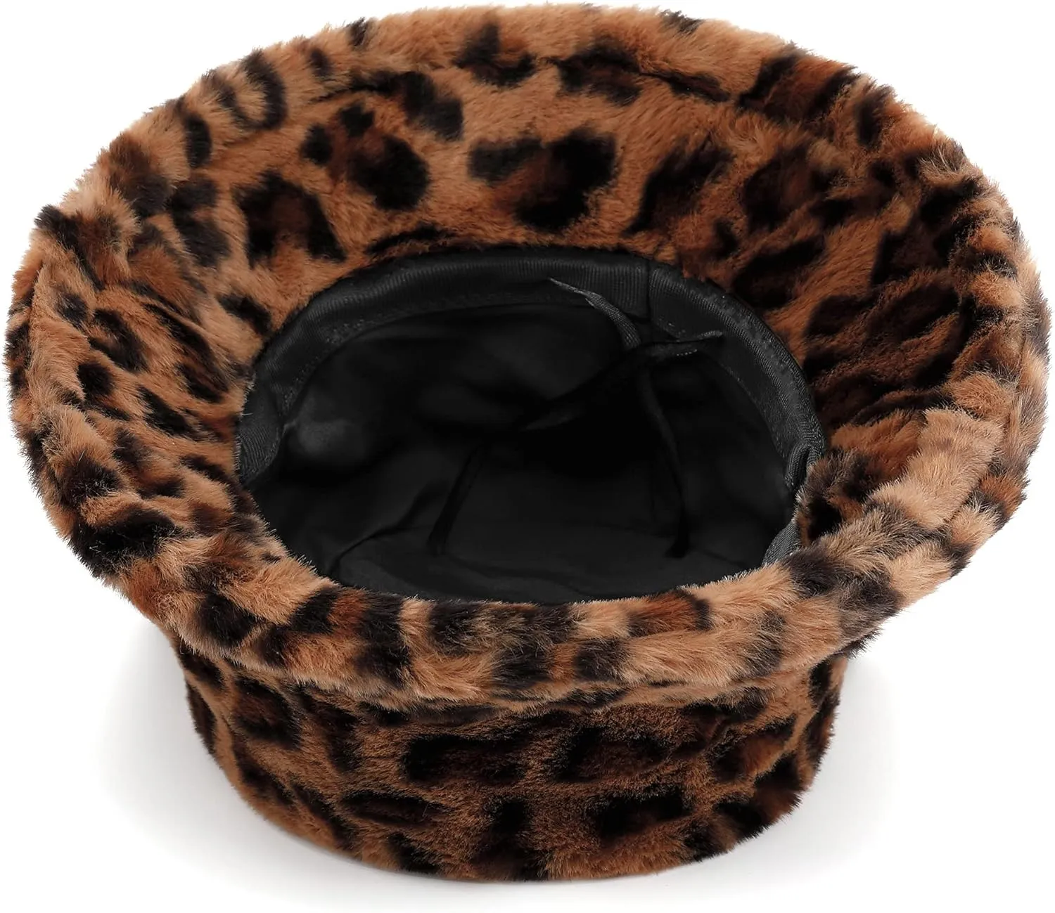 Winter Furry Bucket Hat for Women Men, Warm Fluffy Fuzzy Bucket Hats
