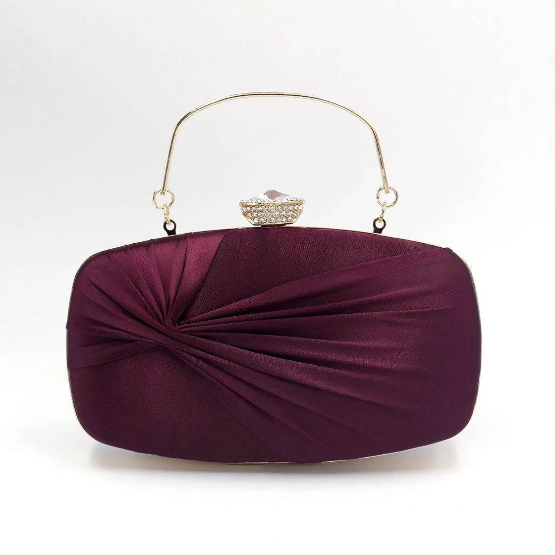 Women Silk Wrinkled Evening Bags