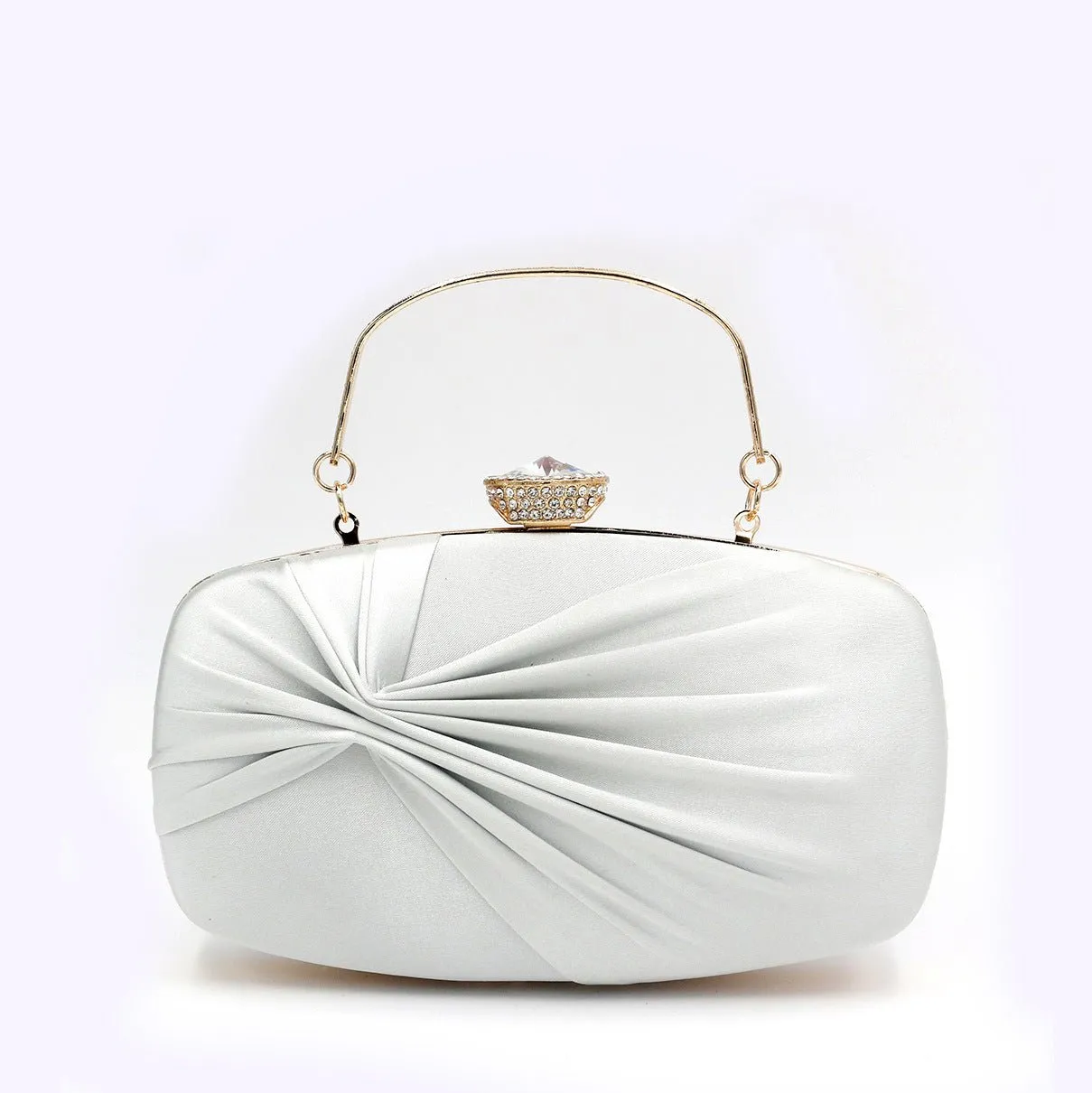 Women Silk Wrinkled Evening Bags