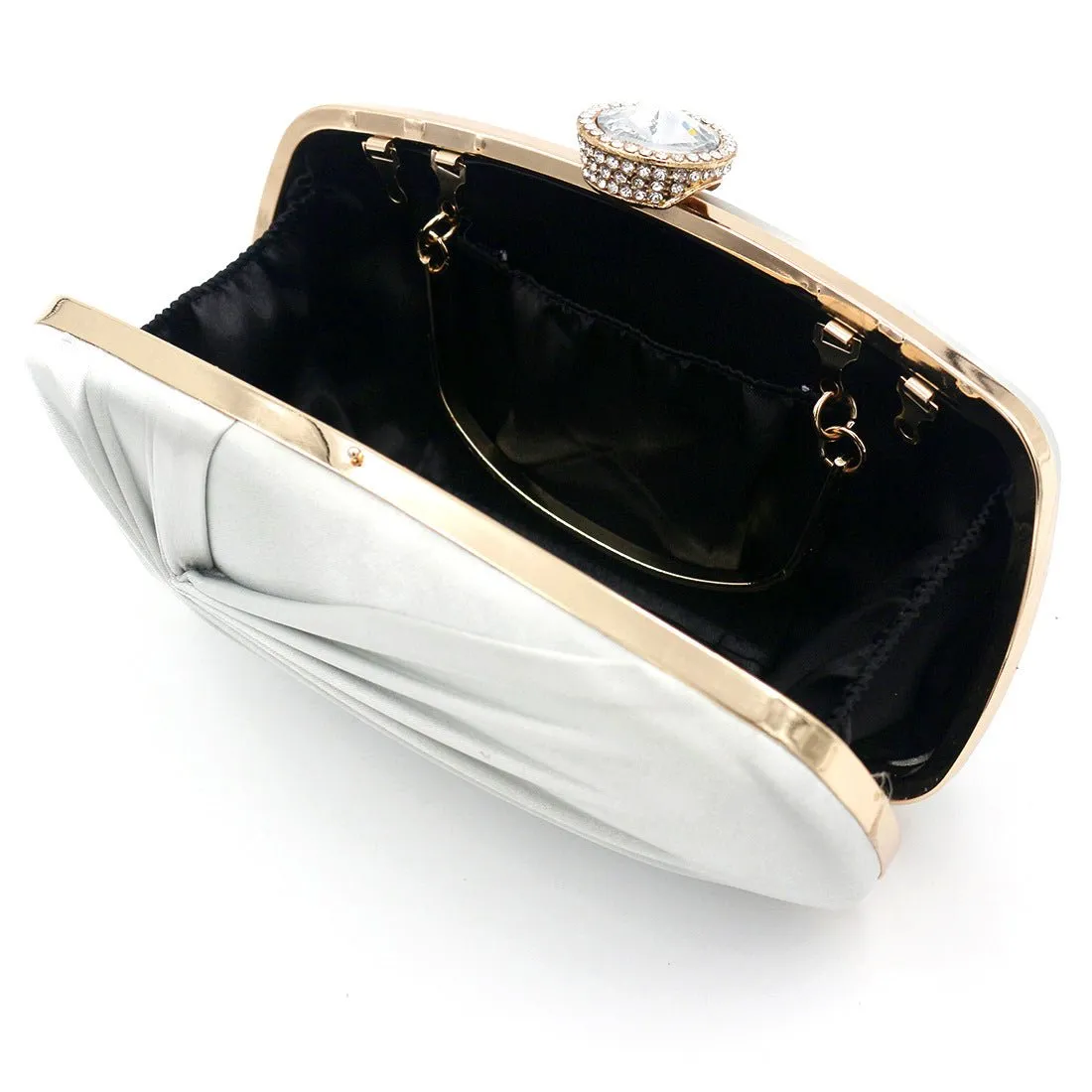 Women Silk Wrinkled Evening Bags
