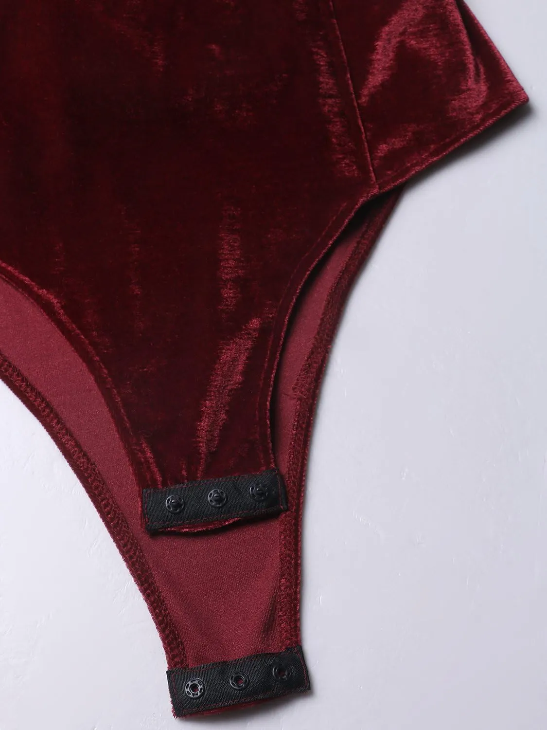Women Strapless Velvet Bodysuit Back Lace Up Jumpsuit,Sexy Bodysuit Top Playboy Bunny Halloween Costume