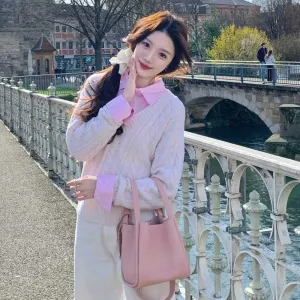 Women's Classic Design Luxury Leather Bag Soft Handbag Fashion Multi functional Bucket Bag Elegant Handbag