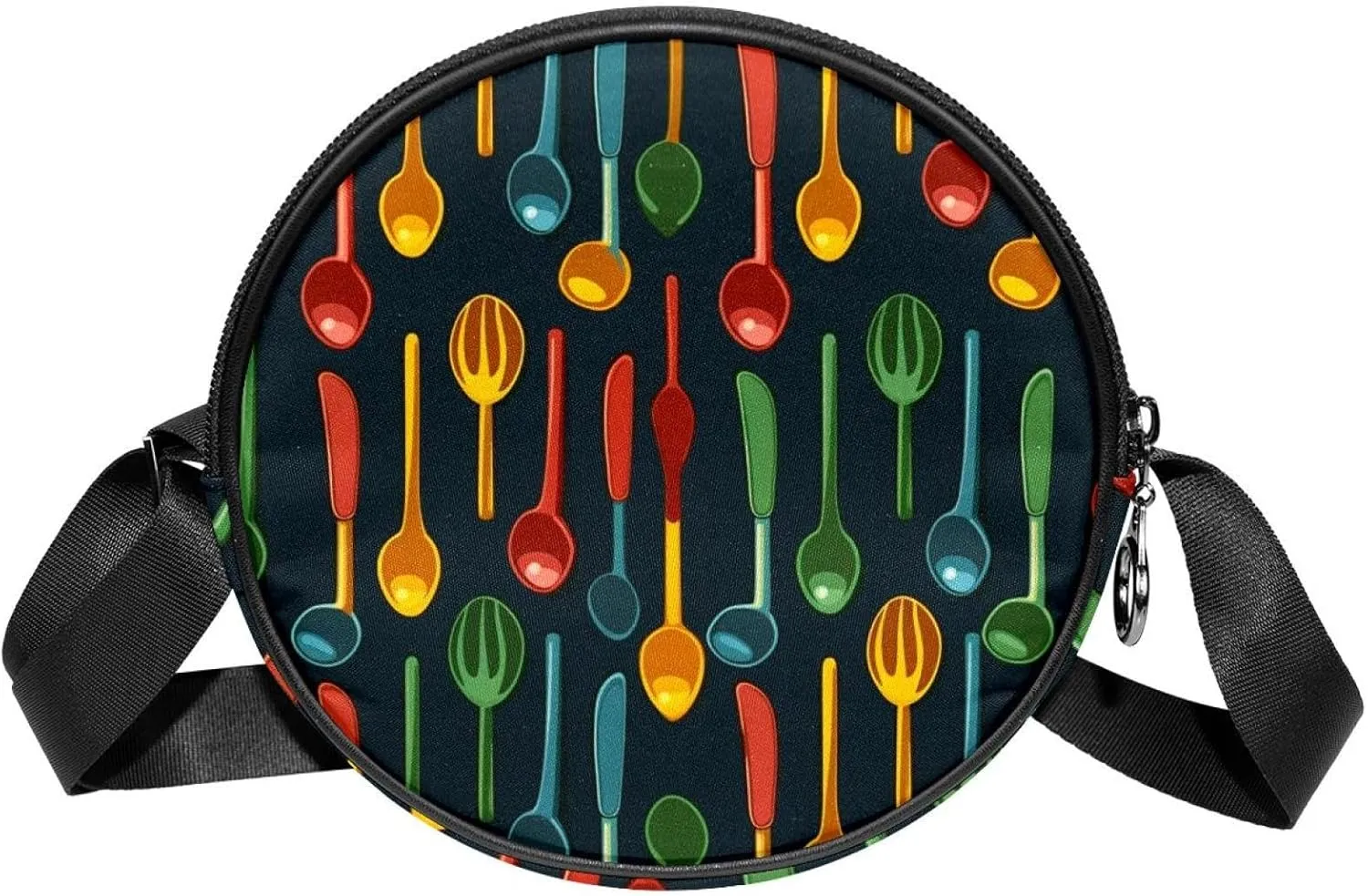 Women's Crossbody Handbags, Travel Purse, Cross Body Bag, Forks and knives Seamless