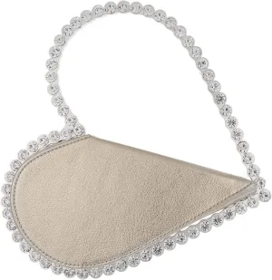 Women's Evening Clutch Bag, Heart Rhinestone Diamond Clutch Purse Wedding Party Purse Handbag for Women