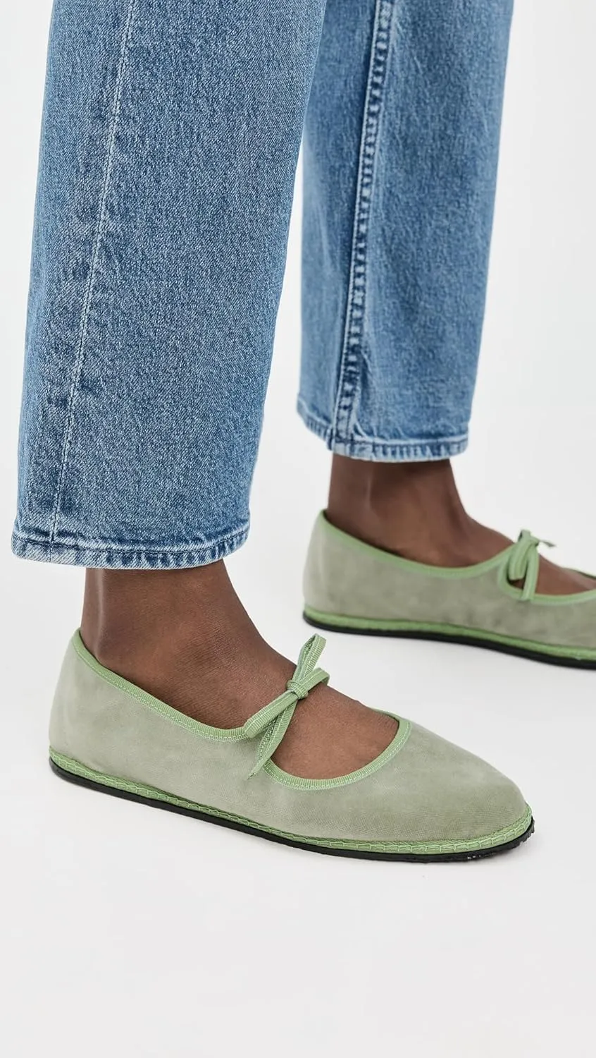 Women's Mary Jane Velvet Brigitte Flats