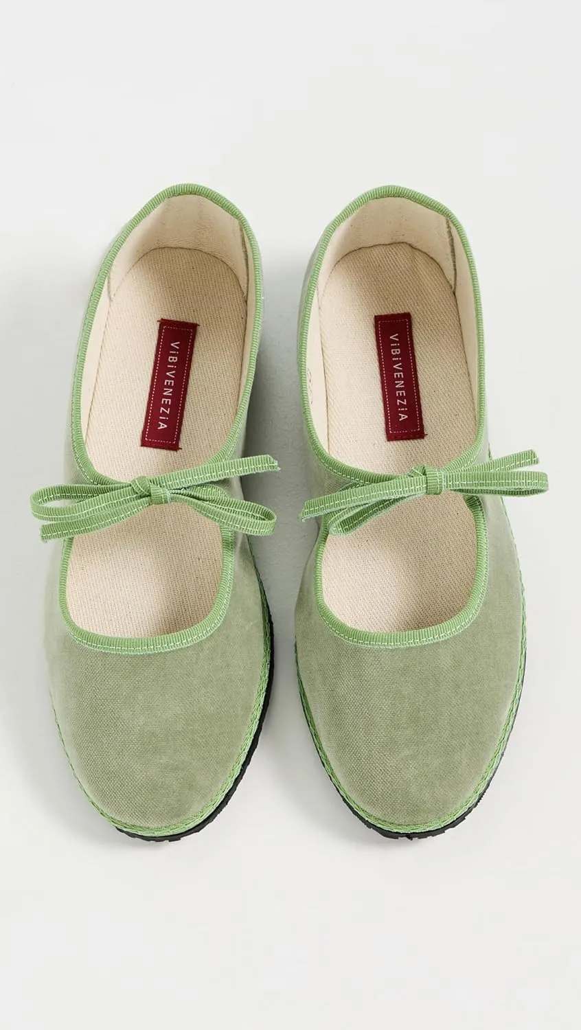 Women's Mary Jane Velvet Brigitte Flats