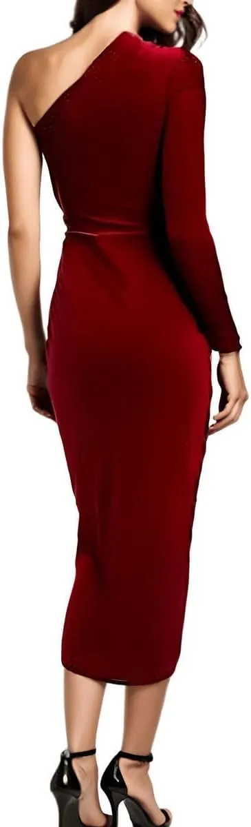 Womens Rosette Evening Dress
