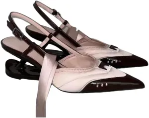 Women's Satin Slingback Pumps Pointed Toe Crystal-Embellished High Heels Dressy Stilettos Wedding Heeled Sandals