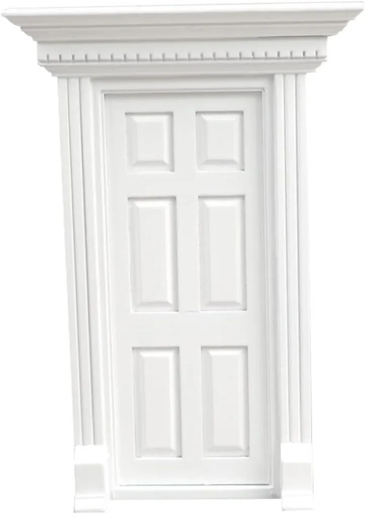 Wooden Fairy Door for Dollhouse Miniature Decorative Door Kids Mini Accessory