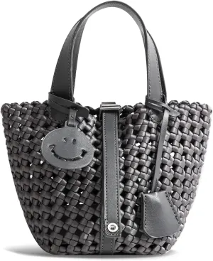 Woven Handbags for Women Top Handle Satchel Handbag Basket Bucket Bag Small Woven Tote Bag Hobo Purses