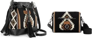 Wrangler Aztec Bucket Bag with Crossbody Bag Set