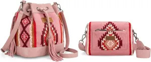 Wrangler Aztec Bucket Bag with Crossbody Bag Set