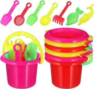 YARNOW 24pcs Mini Sand Bucket Creative Beach for Lightweight Sand Play Tools for Fun Parent Activities