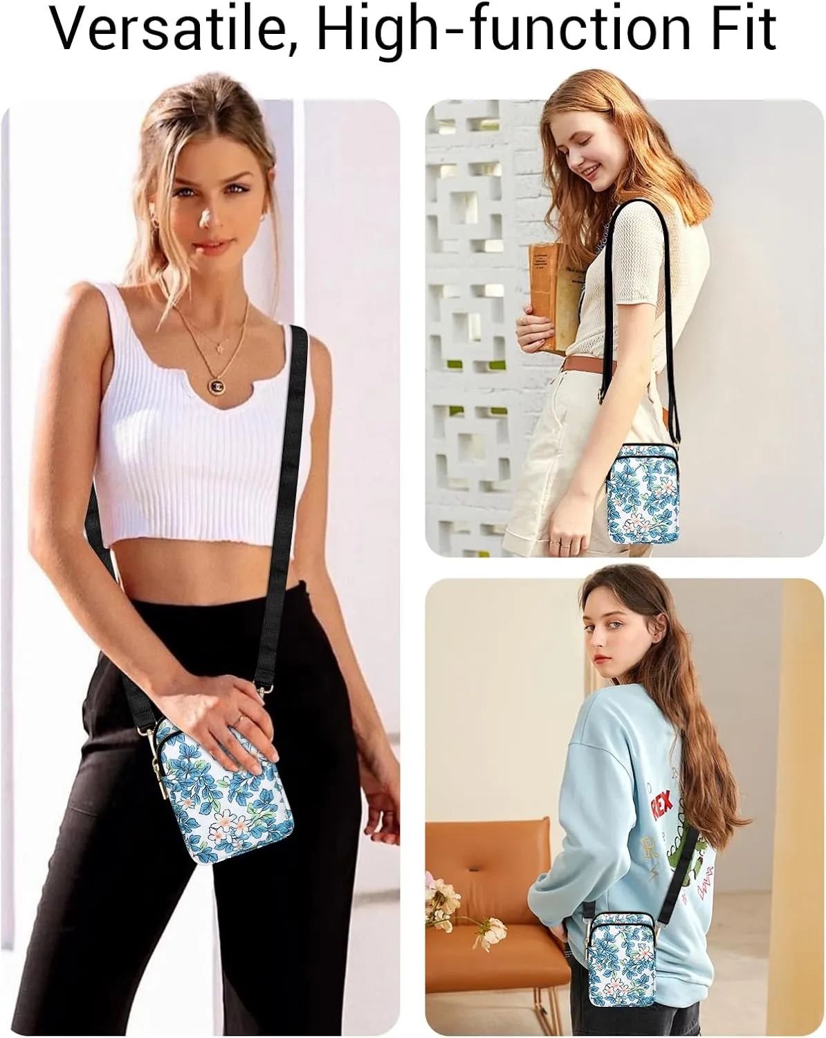 YINHEXI Small Crossbody Bags for Women, Mini Cell Phone Wallet Purse, Shoulder Bag for Women and Men
