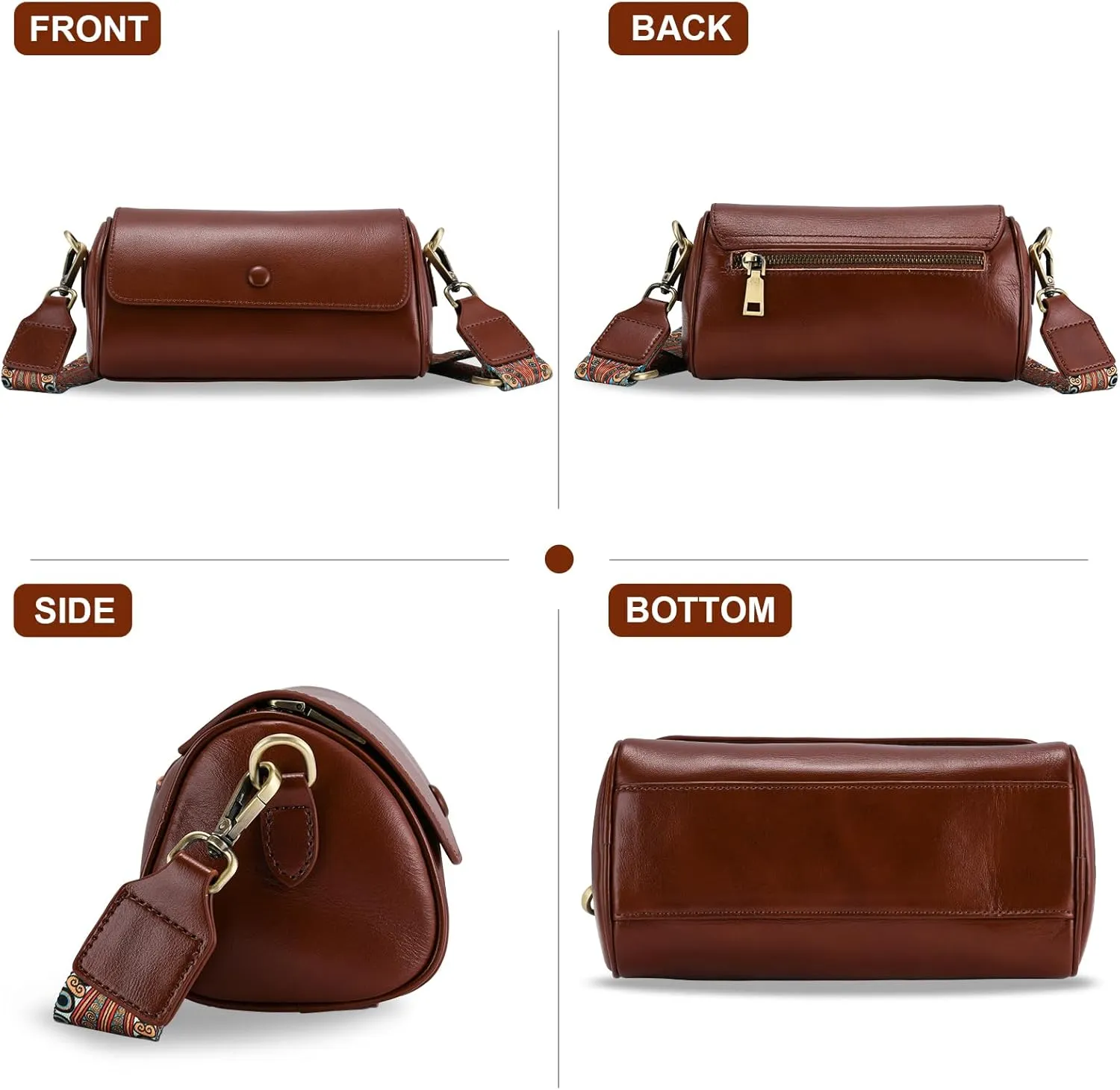 Yonami Genuine Leather Purses for Women – Versatile Crossbody Bags for Women, Perfect Small Purse for Everyday Use