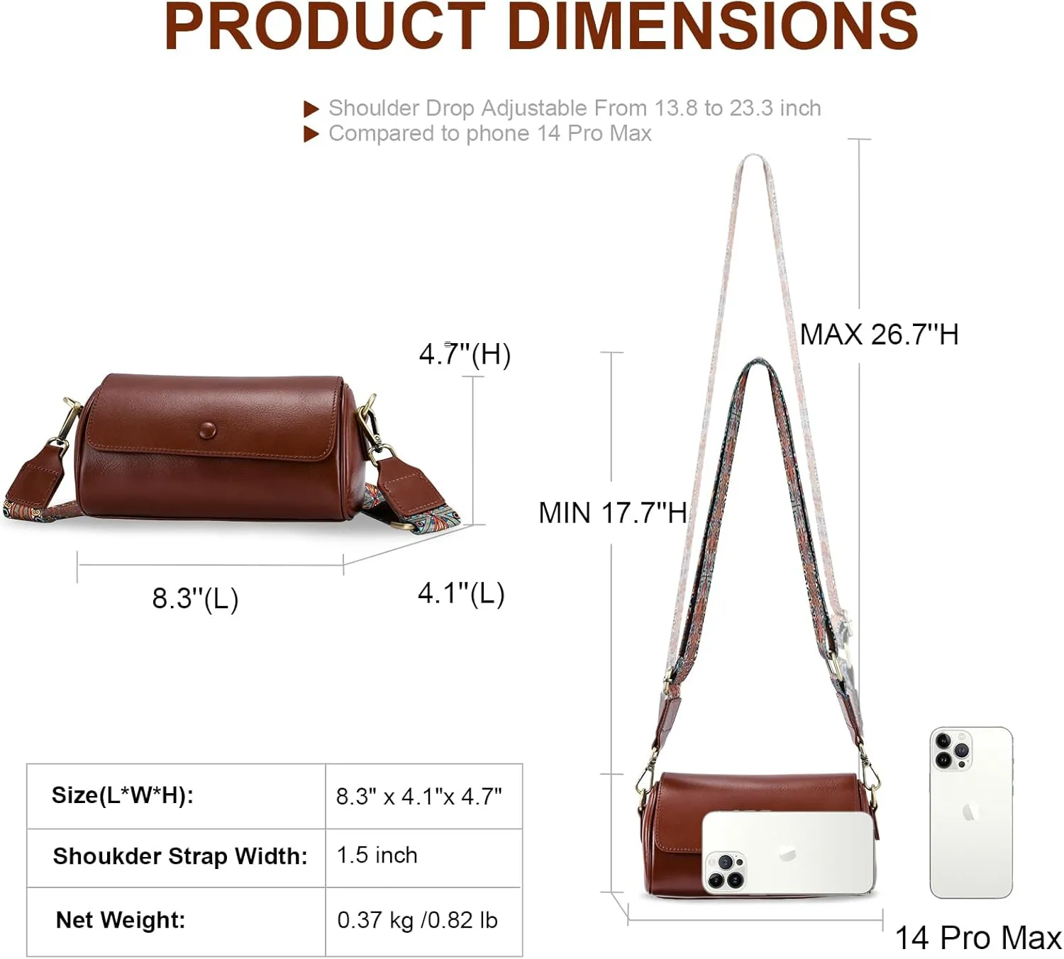 Yonami Genuine Leather Purses for Women – Versatile Crossbody Bags for Women, Perfect Small Purse for Everyday Use