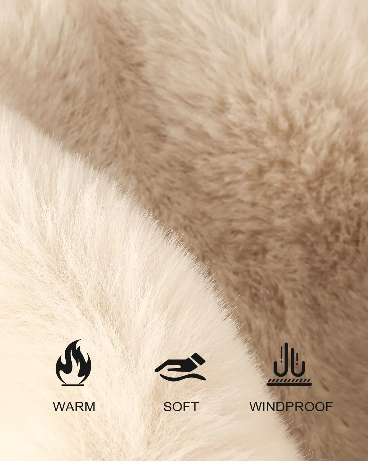 Zylioo Oversize 3XL/2XL/XL Fluffy Bucket Hat,L/M/S Faux Fur Warm Hat Petite,Large Winter Plush Fuzzy Hat for Big Heads
