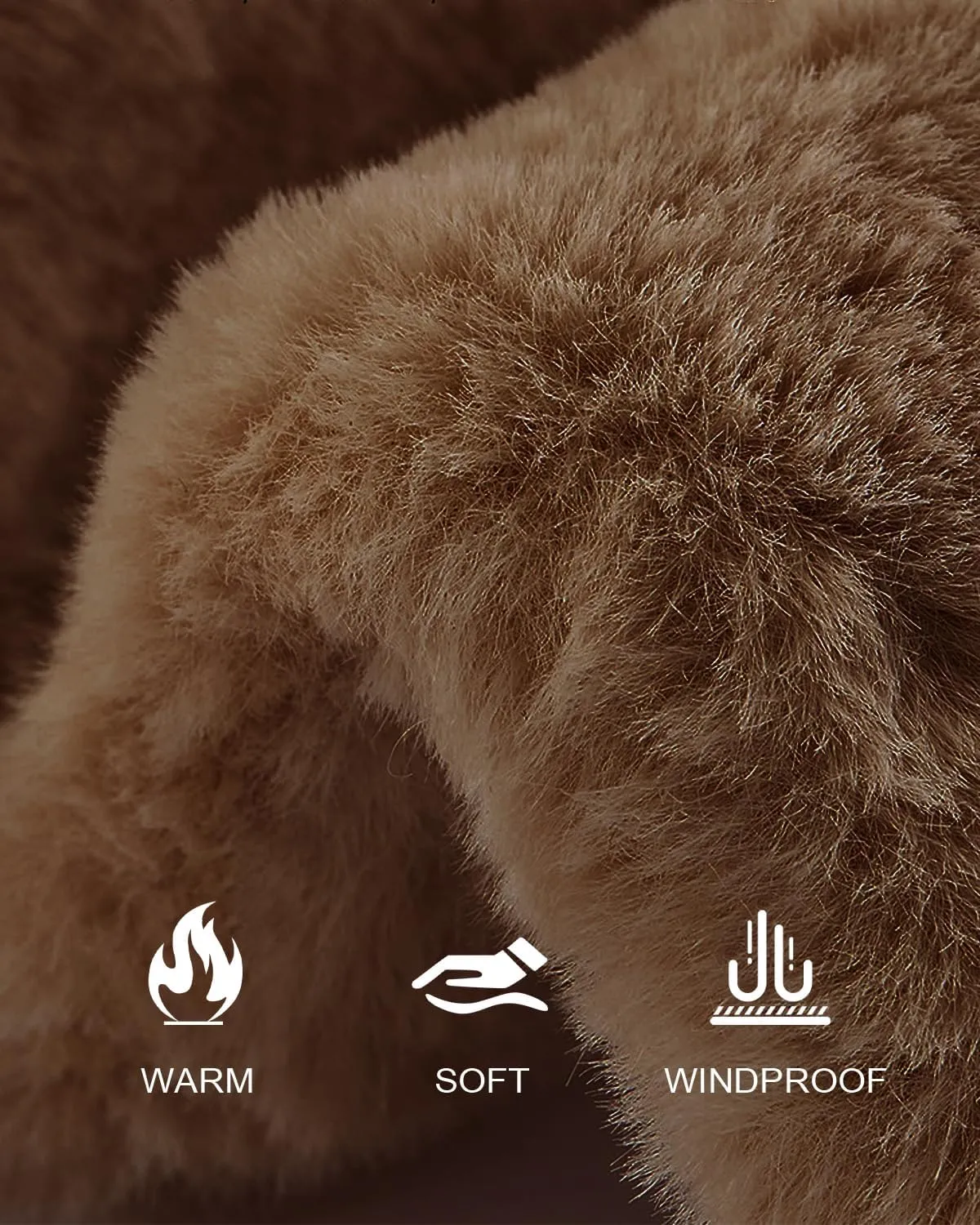 Zylioo Oversize 3XL/2XL/XL Fluffy Bucket Hat,L/M/S Faux Fur Warm Hat Petite,Large Winter Plush Fuzzy Hat for Big Heads