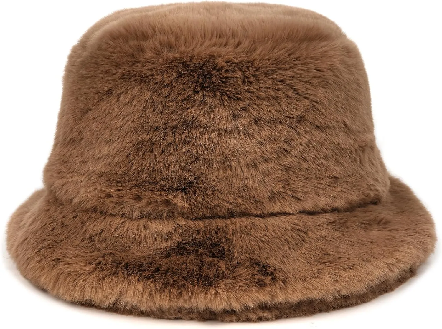 Zylioo Oversize 3XL/2XL/XL Fluffy Bucket Hat,L/M/S Faux Fur Warm Hat Petite,Large Winter Plush Fuzzy Hat for Big Heads