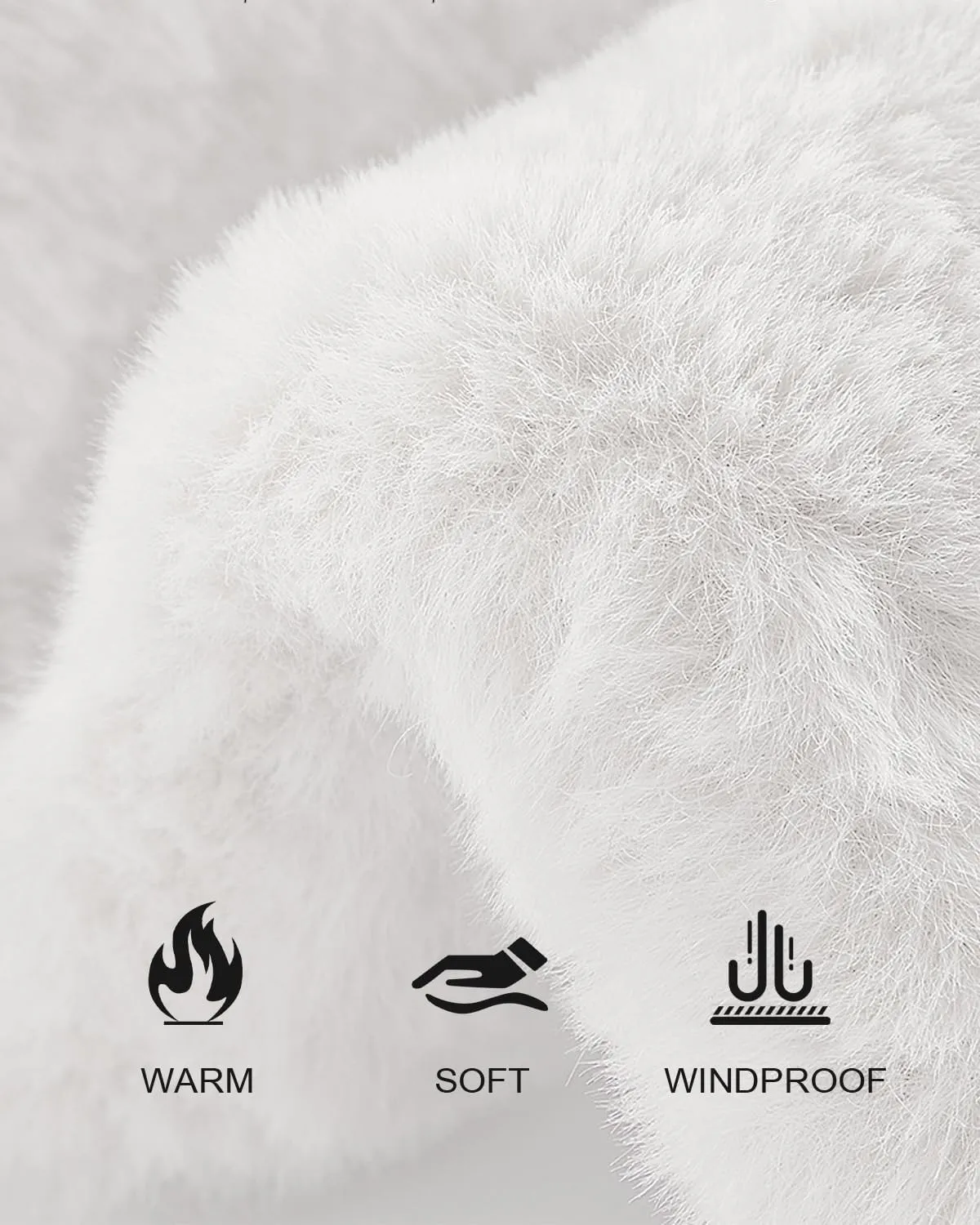 Zylioo Oversize 3XL/2XL/XL Fluffy Bucket Hat,L/M/S Faux Fur Warm Hat Petite,Large Winter Plush Fuzzy Hat for Big Heads
